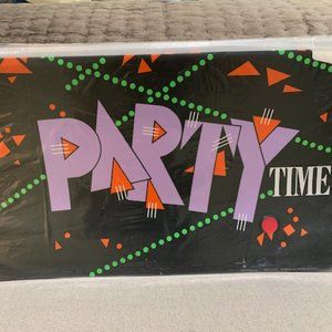 "Party Time" Vinyl Magnetic Mailbox Cover NIB